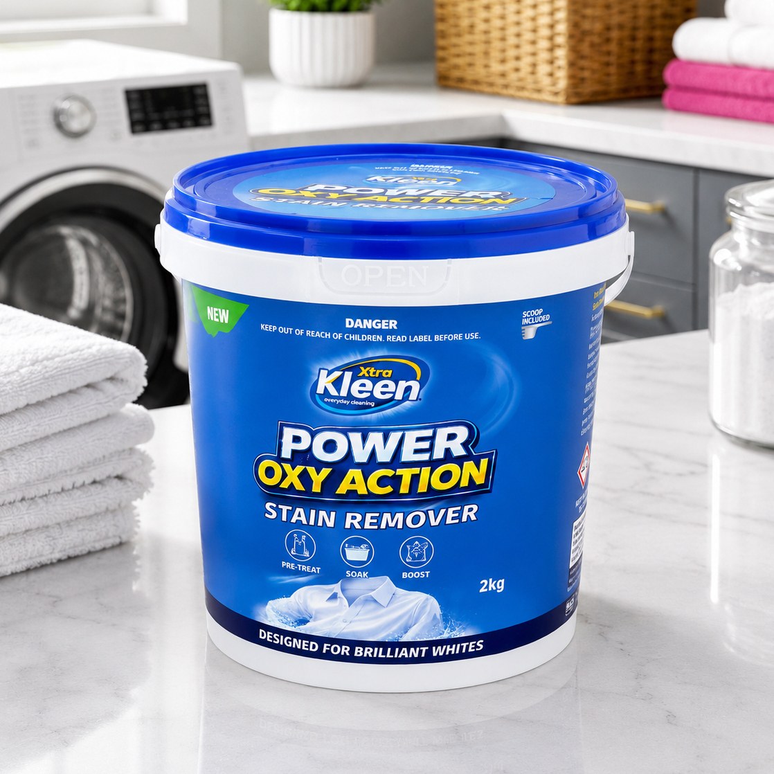 Xtra Kleen Power Oxy Action Stain Remover 2kg for brilliant whites