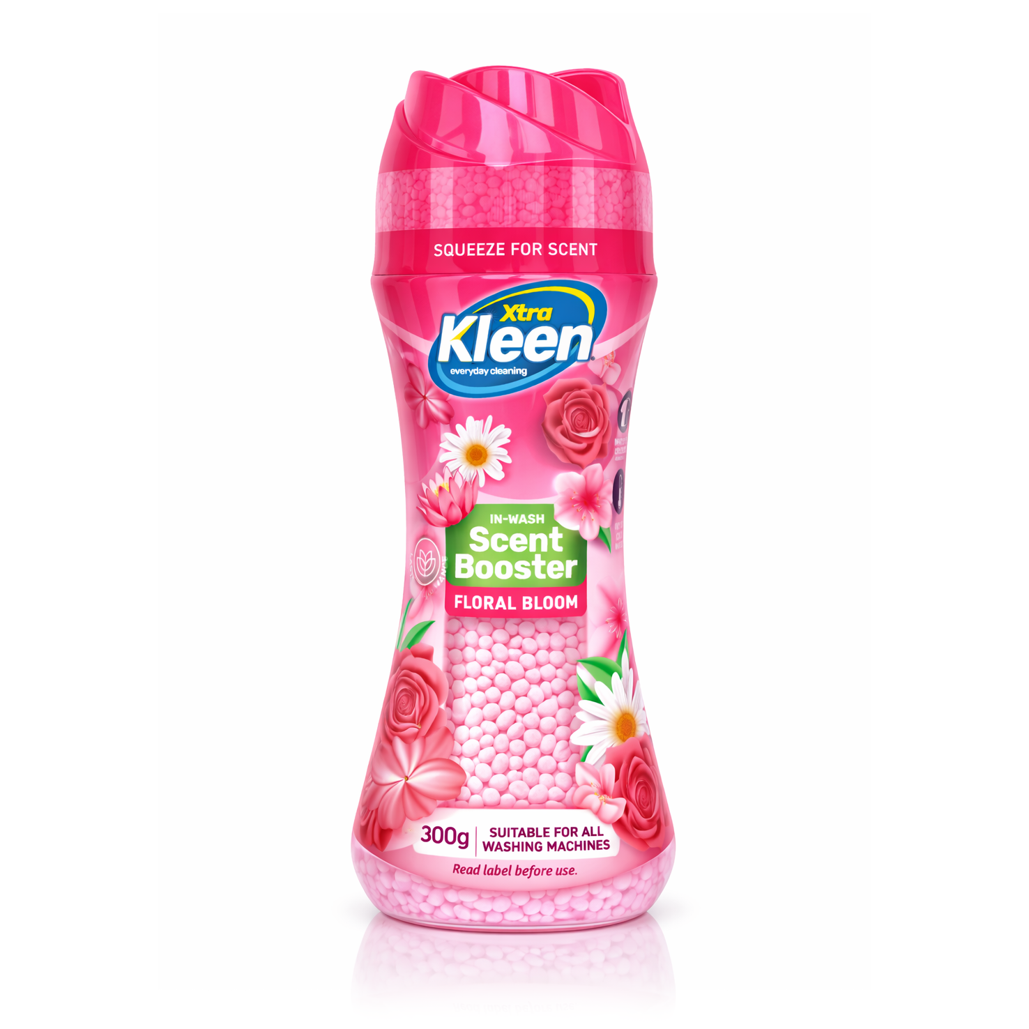 Xtra Kleen Scent Booster Beads Floral Bloom 300g — In-wash laundry beads delivering long-lasting floral fragrance for every load.